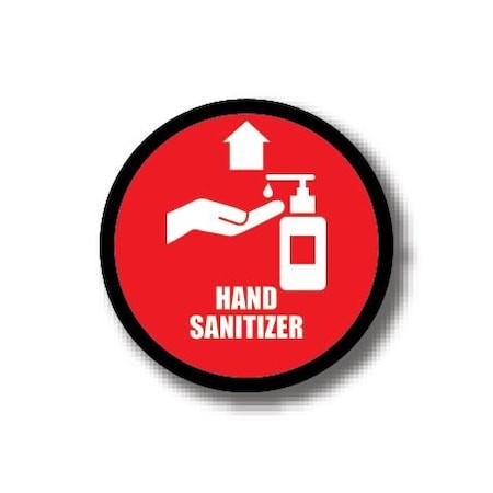 Ergomat 24in CIRCLE SIGNS Hand Sanitizer DSV-SIGN 576 #6099 -UEN